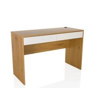 BERGA | 120x50 - Bureau Blanc/Chêne