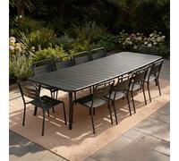 Bergame ensemble table de jardin 234 cm et 10 chaises