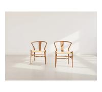Bergen - lot de 2 chaises - bois d'hêtre