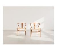 Bergen - lot de 2 chaises - bois d'hêtre - Bois