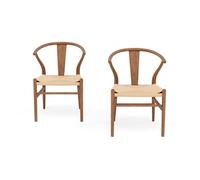 Bergen - lot de 2 chaises - bois d'hêtre