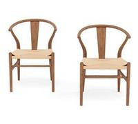 Lisa design – Chaises Bergen – bois d'hêtre – lot de 2