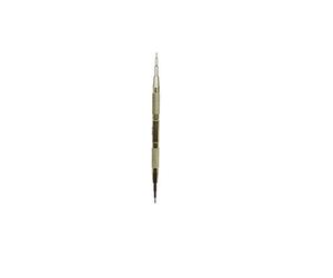 Bergeon - 6767-F - Outil aux Barrettes en Acier avec Pointe et Fourchette Fine - Longueur 145mm - Manche en Acier Inoxydable - Embouts interchangeables