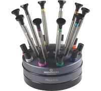 Bergeon 7965-S10 Jeu Tournevis Spécial Manche Râpé Deluxe Support Robuste