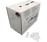 Berger & Schröter | Kit de cerclage (600 m de ruban de cerclage PP + 200 pinces en plastique) cerclage pour palettes, cartons, marchandises