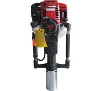 Berger & Schröter - Moteur à Essence Honda GX35 NG 1,36 CV 4 Temps - Encadrement de Poteau de clôture - 25-45J - Rouge - 35,8 cm