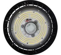 Berger & Schröter UFO Projecteur LED haute baie 100 W efficacité énergétique D, 12000 lumens, lumière blanche 6000 K, IP66, détecteur de mouvement