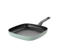 Berghoff 3950312 Leo Poêle anti-adhésive avec revêtement idéal pour viande/steak tous feux dont induction avec bandes de gril Aluminium Multicolore 26 cm