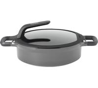 BergHOFF Gem 2307424, 3,9 l, ronde, noire, fonte d'aluminium, noire, verre
