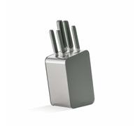 BergHOFF Home Bloc à couteaux avec couteaux - Set Couteau Cuisine avec bloc - Ensembles de Couteaux de Cuisine - Couteau de cuisine tranchants (Khaki, 6 pièces)