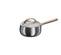 BergHOFF Home Casserole 16 cm en acier inoxydable avec couvercle, 1,9 l, pour induction et tous types de feux, passe au four, passe au lave-vaisselle, Warm Blush