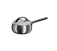 BergHOFF Home Casserole 16 cm en acier inoxydable avec couvercle, 1,9 l, pour tous les types de cuisinières, Smokey Black