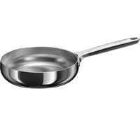 BergHOFF Home Poêle à frire Ø 20 cm, Poêle en acier inoxydable, sans & PTFE, induction, électrique, céramique & gaz, résistant au lave-vaisselle, Stellar Steel