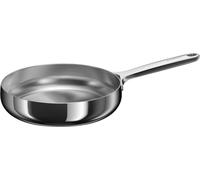 BergHOFF Home Poêle à frire Ø 24 cm, Poêle en acier inoxydable, sans & PTFE, induction, électrique, céramique & gaz, résistant au lave-vaisselle, Stellar Steel