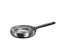 BergHOFF Home poêle à frire 24 cm acier inoxydable, PTFE libre, poignées noires, pour tous les types de cuisinières, Smokey Black