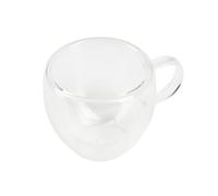 BERGNER COFFEE & TEA LOVERS - Gobelet double paroi 100ML Borosilicate - Résistant aux hautes températures - Protection contre les brûlures - Design attractif - Lavable à la main