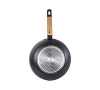 Bergner EARTH BLACK - Wok 28x7.5 cm en Aluminium Pressé - Anti-adhésif - Poignée ergonomique Soft Touch - Convient à toutes les cuisines - Design moderne et fonctionnel