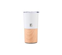 BERGNER Naturally - tasse de voyage en acier inoxydable blanc - Capacité de 500 ml - Anti -Pill - Sécurité totalement hygiénique - Résistance à la chute - maintient la température