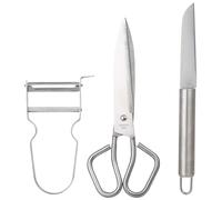 BERGNER Q3447 Lot de 3 ustensiles de cuisine en acier inoxydable collection Helpy