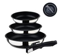 Set Casseroles Click & Cook Empilable & Poignée Amovible - Bergner