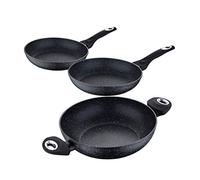 Bergner set de 3 poêles pk376 Noir