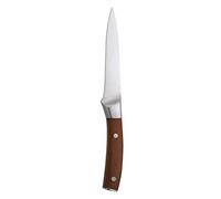 BERGNER Wolfsburg - Couteau multisusse de 12,5 cm - Fabriqué en acier inoxydable - Haya Wooden Wooden Handle - Convient au lave-vaisselle