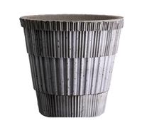 Bergs Potter Cache-pot Atlas raw avec soucoupe Gris. Ø14 cm
