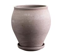 Bergs Potter Cache-pot avec soucoupe Delphi 2 pièces Gris. Ø20 cm