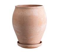 Bergs Potter Cache-pot avec soucoupe Delphi 2 pièces Rose. Ø22 cm. haut