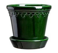 Bergs Potter Cache-pot émaillé Københavner Ø18 cm Vert