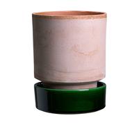Bergs Potter Pot de fleurs Hoff Ø14 cm. Raw Rosa-Emerald Green (rose-vert)