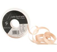 Berisfords 3501 Ruban en Satin Double-Face 20 m x 10 mm, Écru