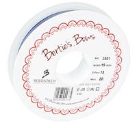 Berisfords 3501 Ruban en Satin Double-Face 20 m x 15 mm, Bleu Marine