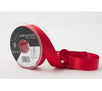 Berisfords 3501 Ruban en Satin Double Face 25 mm Rouge 250 10,5 x 10,5 x 3 cm, Rouge