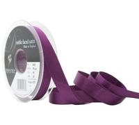 Berisfords Ruban de Satin Double-Face en Polyester 15 mm, Prune