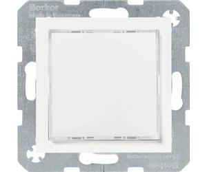 Berker 29528989 Lampe de signalisation LED, éclairage rouge/vert blanc polaire, brillant Berker S.1/B.3/B.7