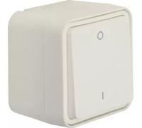 Berker 30723502 Interrupteur 2 pôles avec impression "0" et "1" AP blanc polaire mat Berker W.1