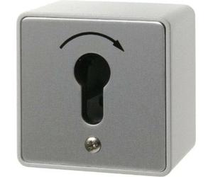 Berker 4448 Bouton-poussoir p pour demi-cylindre profilé moulé sous pression IP44
