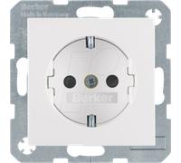 BERKER 47238989 - Prise femelle avec cache-prise renforcé p. 1/B.3/B.7 blanc polai
