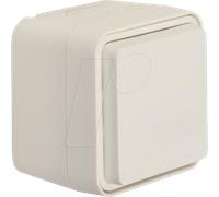 BERKER 47403512 - Prise avec couvercle rabattable AP W.1 blanc polaire