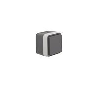 Berker 47403515 Prise SCHUKO en saillie, Gris, Gris Clair, 1 Prise AP
