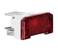 Berker, Accessoires Gamme d'interrupteurs, Module LED 1686 blanc avec calotte rouge