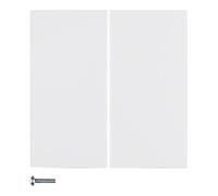 Double bouton polaire blanc brillant - Smart control blanc 85142189