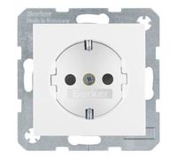 BERKER 47238989 - Prise femelle avec cache-prise renforcé p. 1/B.3/B.7 blanc polai