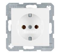 berker Berker Prise SCHUKO pws/gl avec bornes de connexion 47438989 Quantité:1