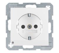 berker Berker Prise SCHUKO pws/mat avec LED d’orientation 41091909 Quantité:1
