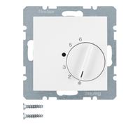 Hager Thermostat d'ambiance 20268989 – contact inverseur – blanc polaire brillant