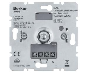BERKER DALI Drehpot.Tunable white m 2998 Réseau.