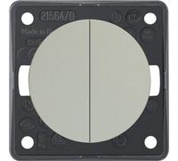 Berker Integro Bouton-poussoir série 2 contacts NO avec borne d'entrée commune chromé mat zingué
