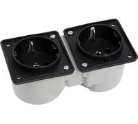 Berker Integro double prise noir sans cadre